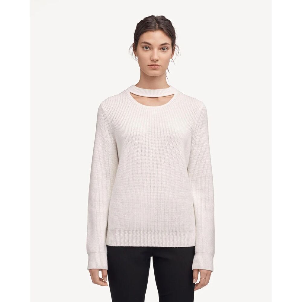 ✨Rag & Bone Tori Crewneck Ivory Sz Large Sweater✨